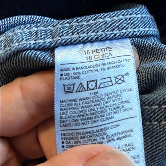 Old Navy Extra High-Rise Sky-hi Wide-Leg Jeans Plus size 16P Dark Wash NWOT - Picture 11 of 13